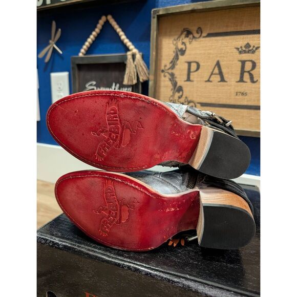 Freebird by Steven Desert Ice Multi Women's 8 Booties Buckles NIB Boho Western - Picture 12 of 14